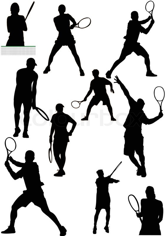 564x800 Big Collection Of Tennis Player Stock Vector Colourbox