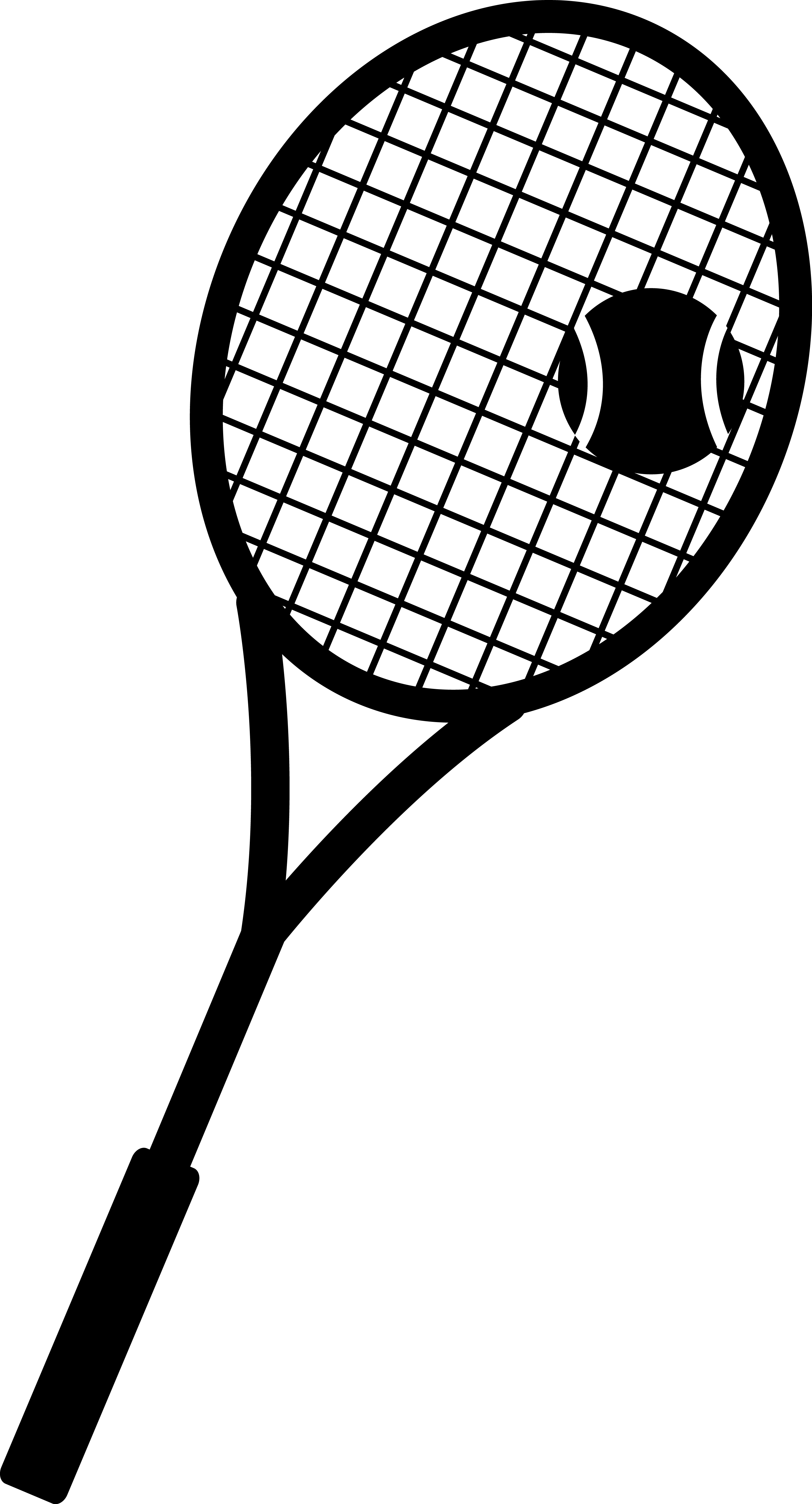 3082x5707 Tennis Racket Silhouette Vector Images