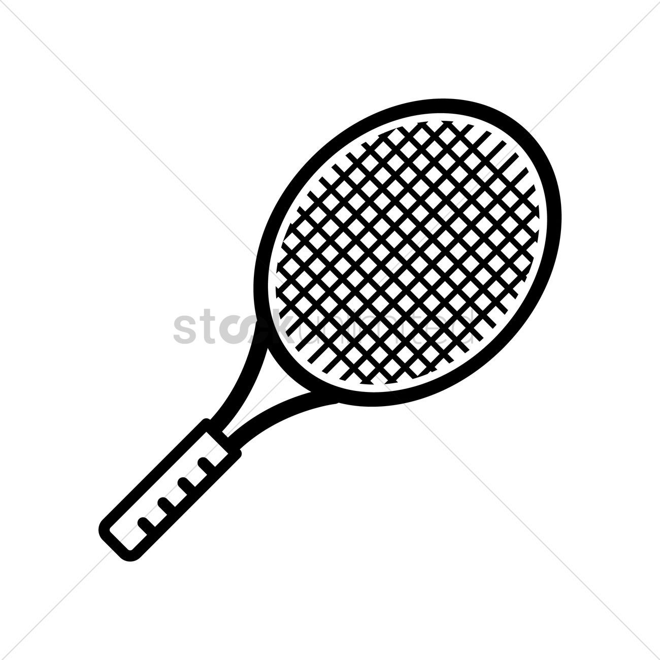 1300x1300 Tennis Racket Vector Image