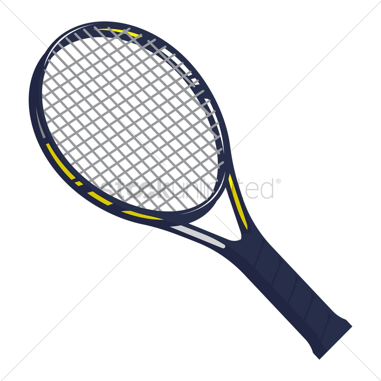 1300x1300 Tennis Racket Vector Image