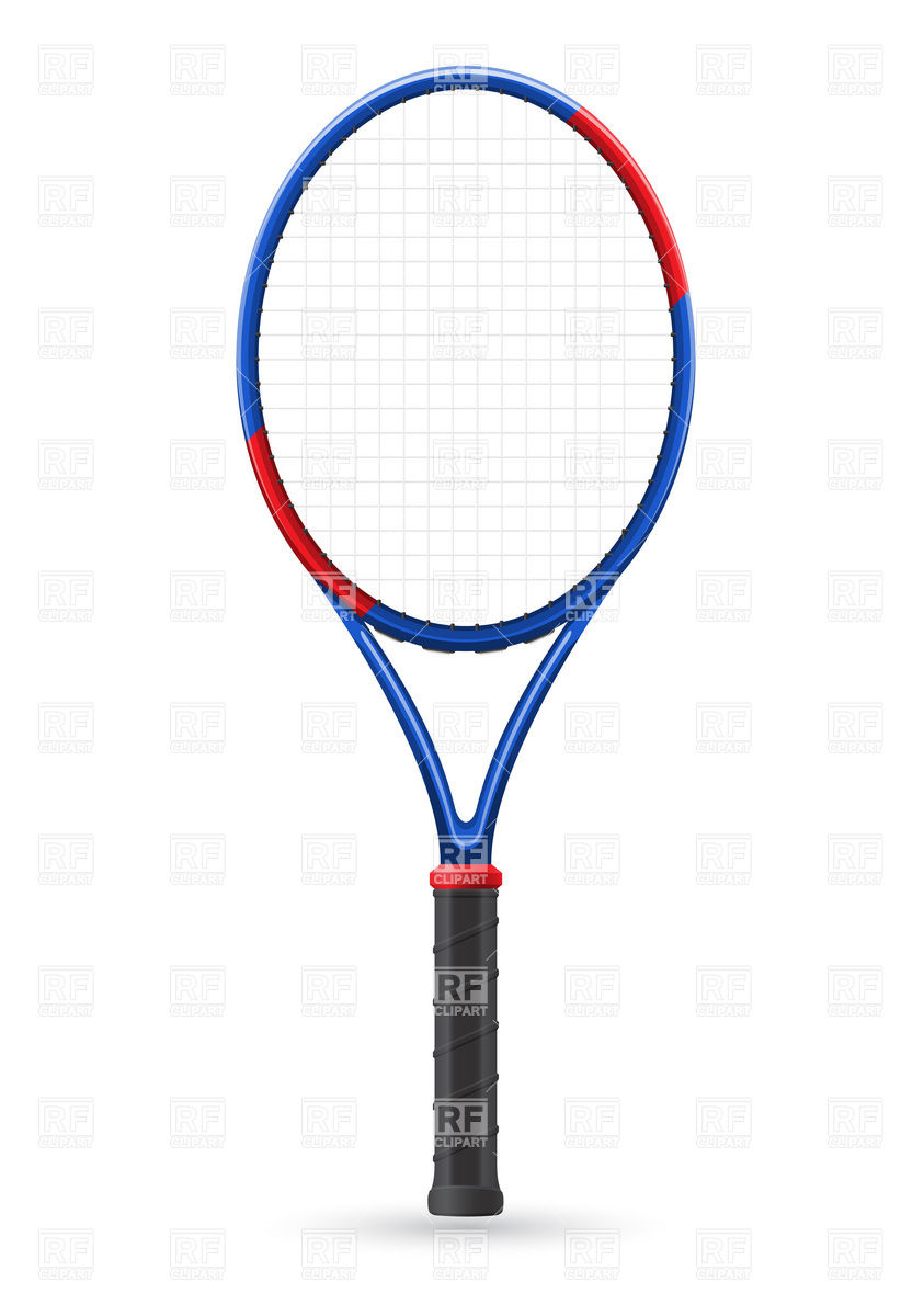 843x1200 Tennis Racket Vector Image Of Sport And Leisure Konturvid