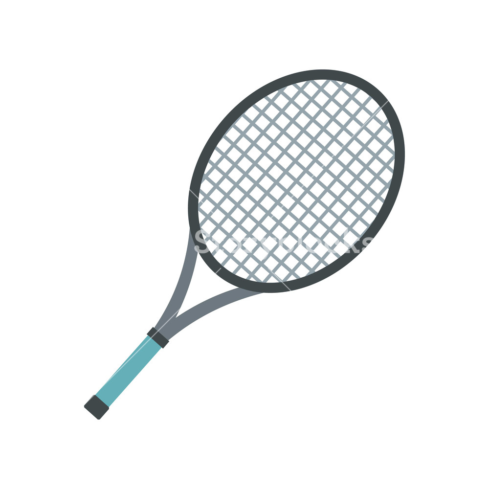 1000x1000 Tennis Racket Icon Isolated On White Background Vector