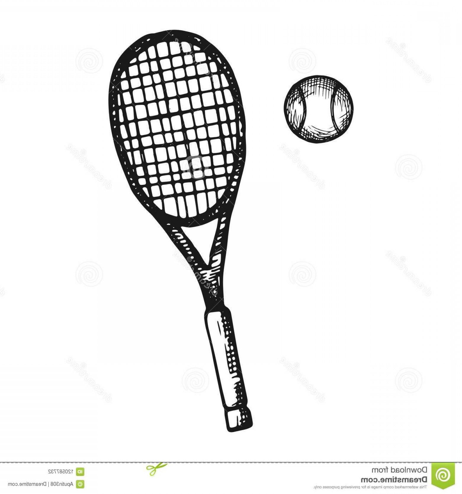 1560x1668 Racket Ball Tennis Vector Sketch Isolated Image Cqrecords