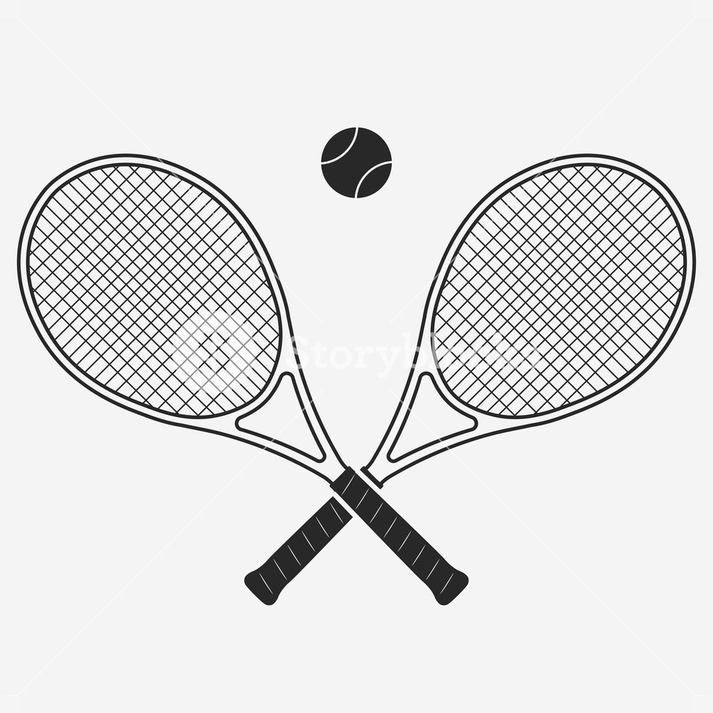 Tennis Racquet Vector at Vectorified.com | Collection of Tennis Racquet ...