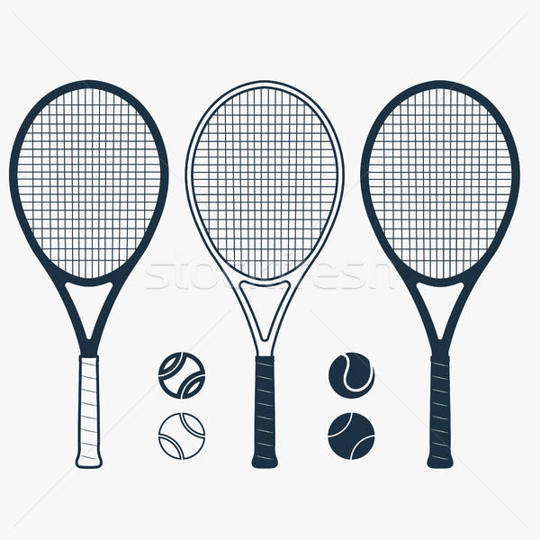 600x600 Tennis Racket And Ball, Vector Vector Illustration Andrei Malysh