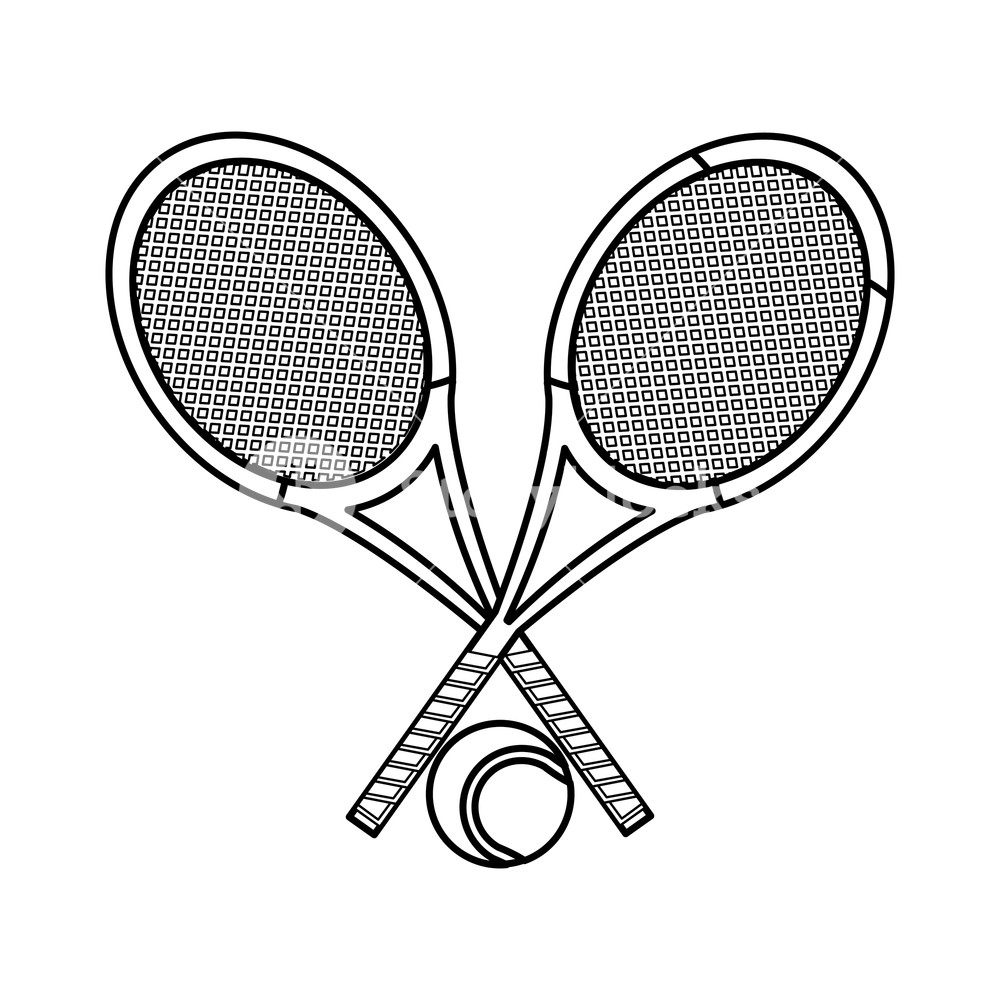 Теннисная ракетка схема