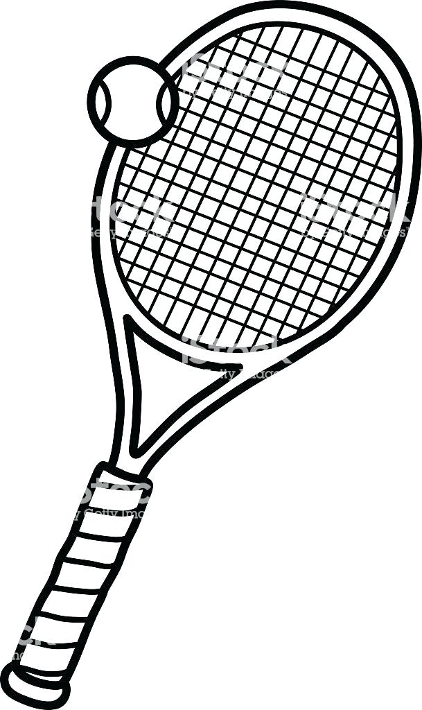 609x1024 Tennis Racquet Clipart