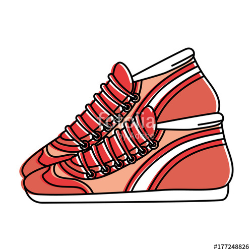 Sport Tennis Shoes Isolated Icon Stock Image And Royalty Free 500x500 Sport Tennis Shoes Isolated Icon Stock Image And Royalty Free