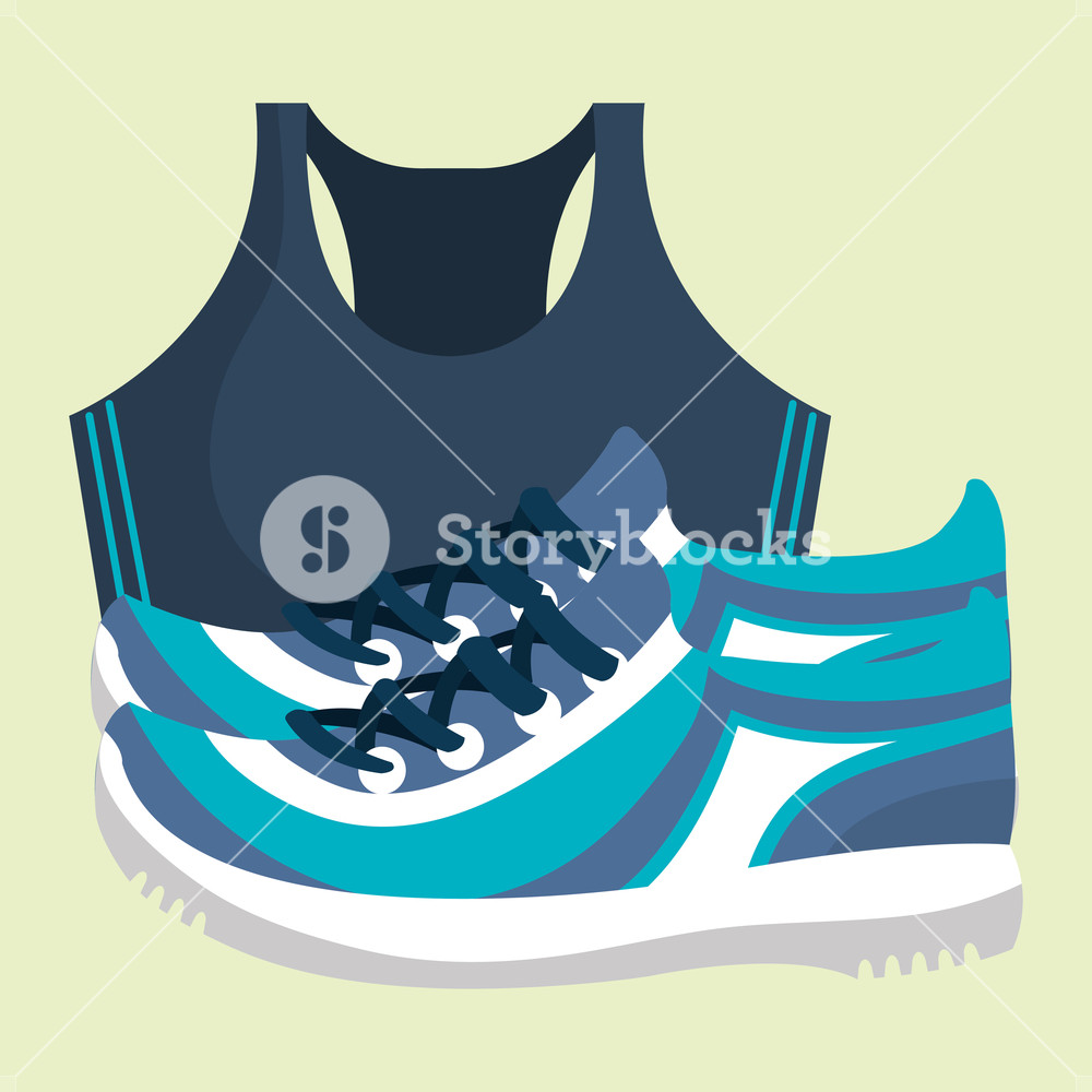 Tennis Shoes Wellness Lifestyle Vector Illustration Design Royalty 1000x1000 Tennis Shoes Wellness Lifestyle Vector Illustration Design Royalty