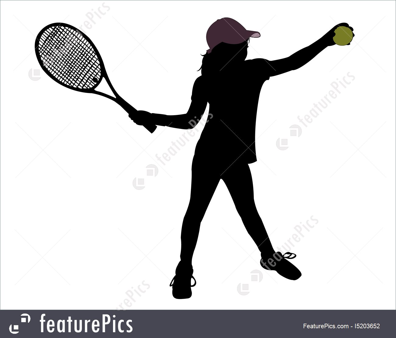Tennis Silhouette Vector