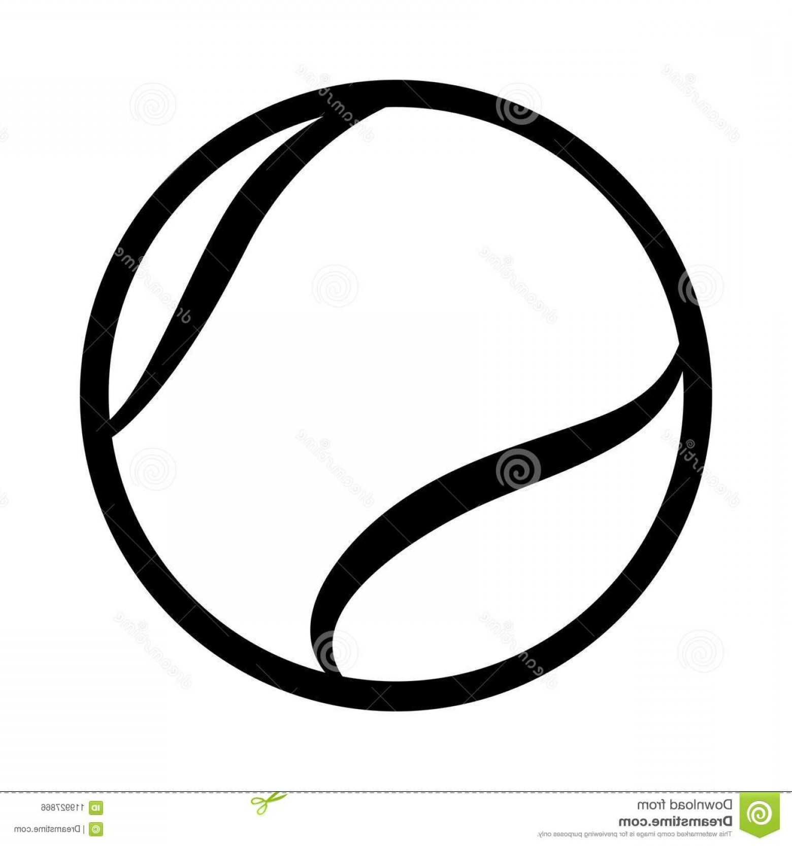 1560x1668 Tennis Ball Silhouette Vector Illustration Isolated White Bac