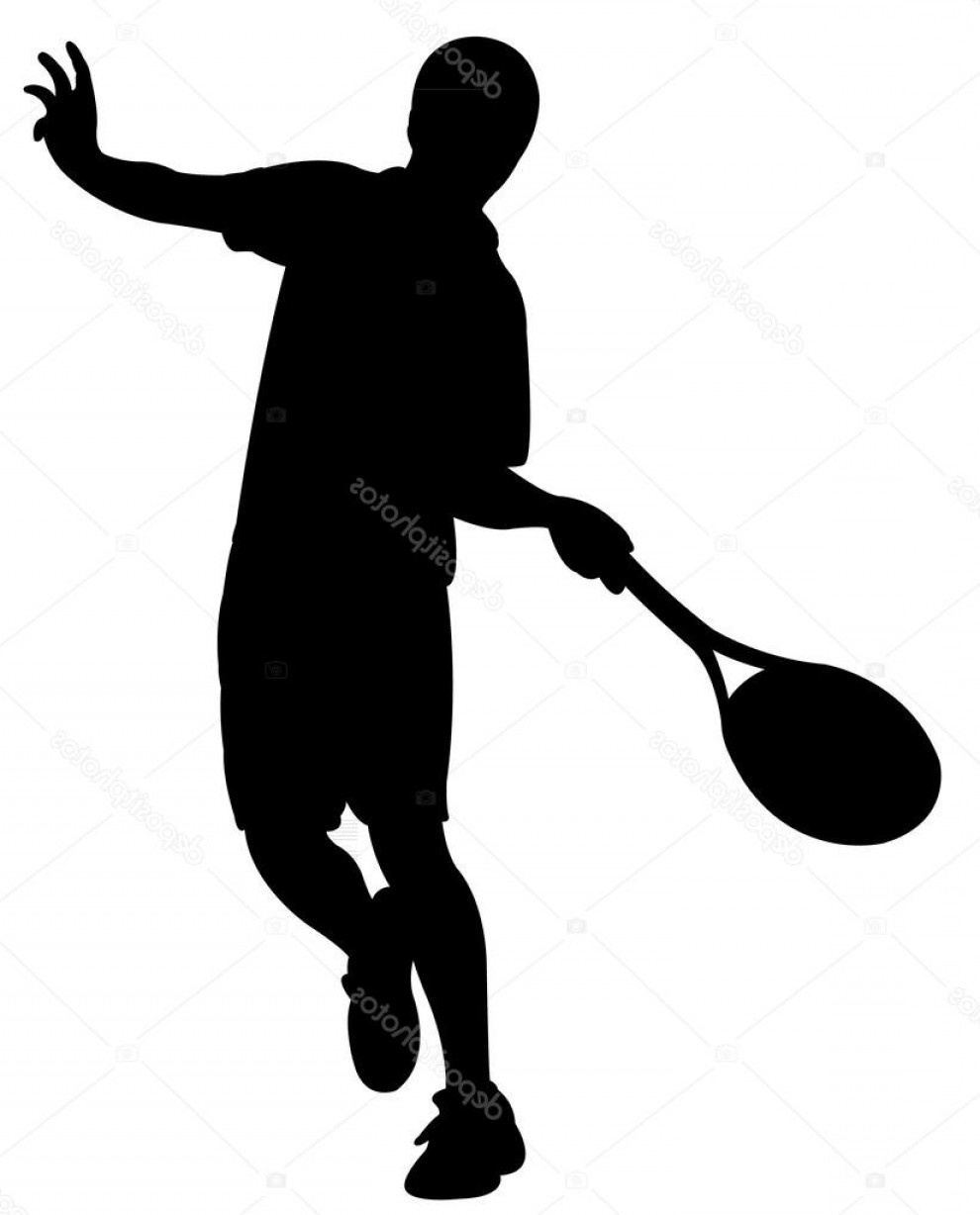 990x1228 Tennis Vector Siloutte Studiogrfx