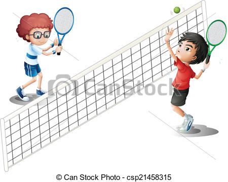 450x359 Kids Playing Tennis Clipart