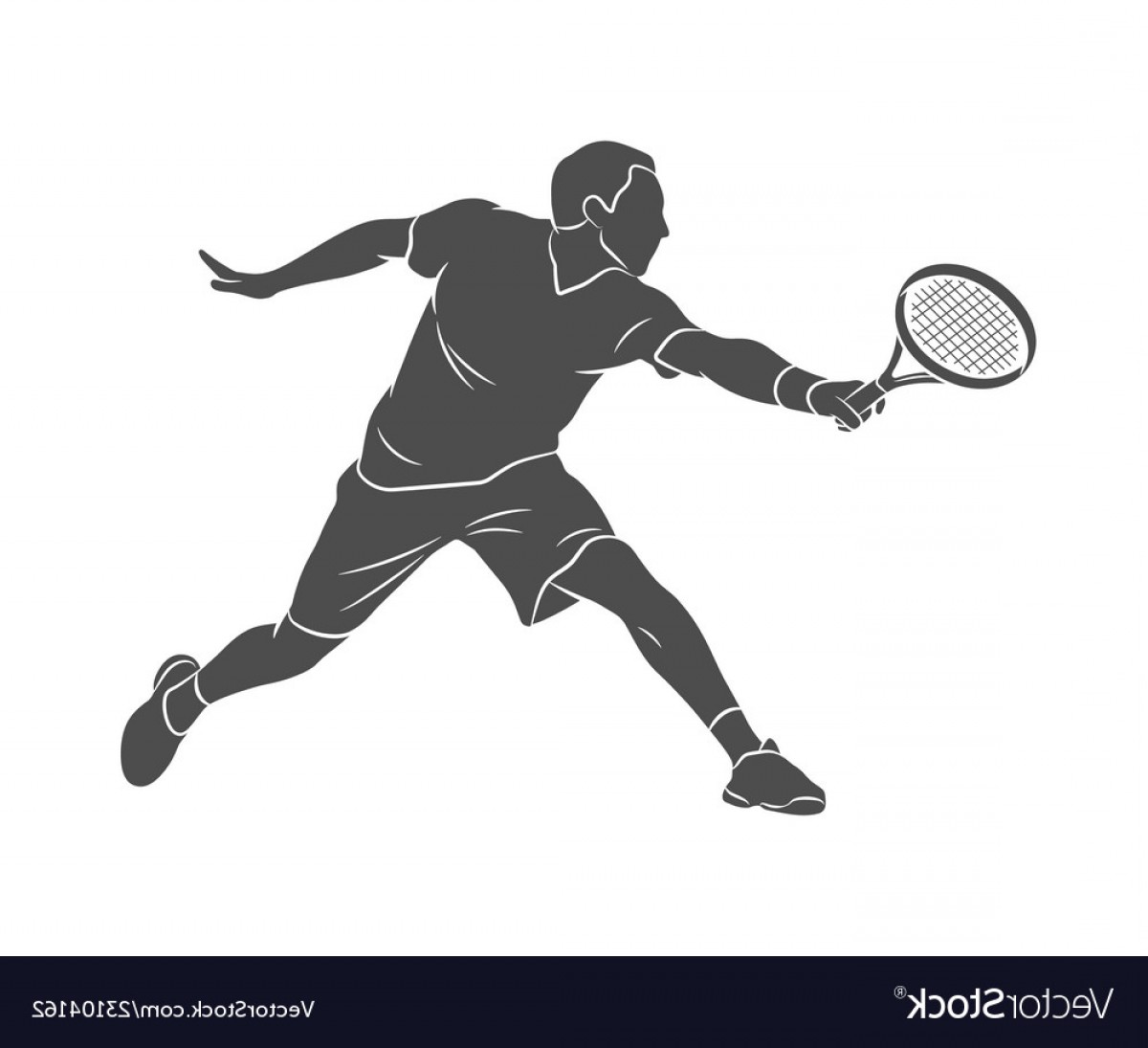 1200x1095 Tennis Vector Siloutte Studiogrfx