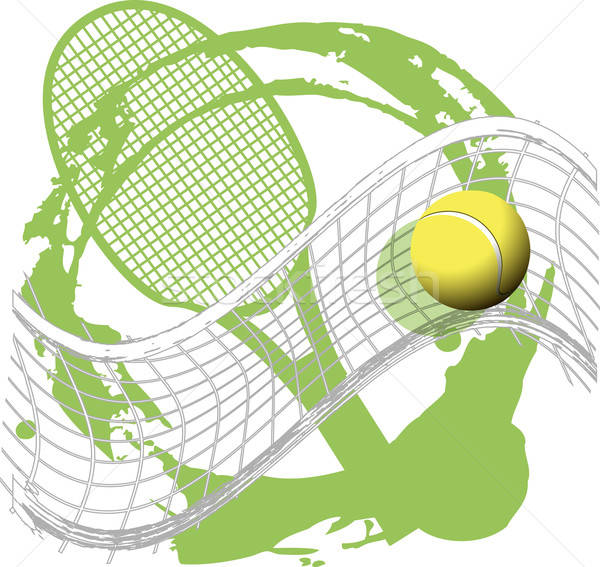 600x567 Tennis Vector Illustration Brux