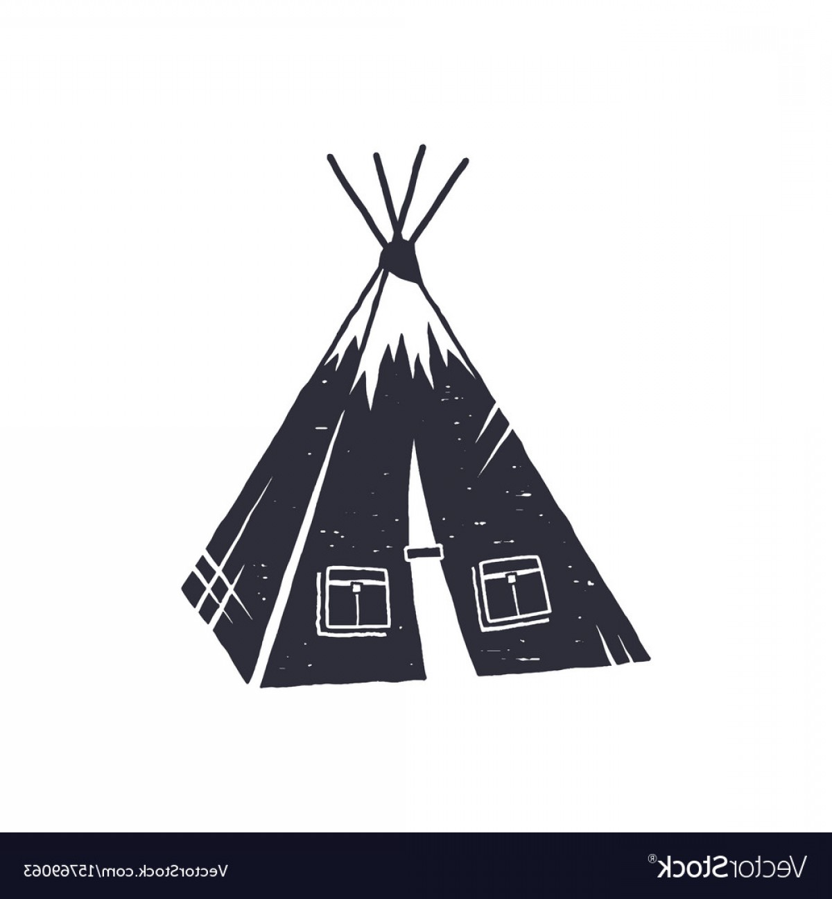 1200x1296 Hand Drawn Camp Tent Shape Indian Style Tent Vector Hoodamathrun