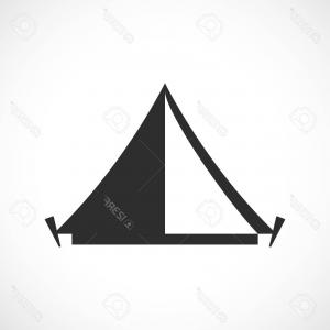 300x300 Photostock Vector Tent Camp Vector Icon Wallkeeper