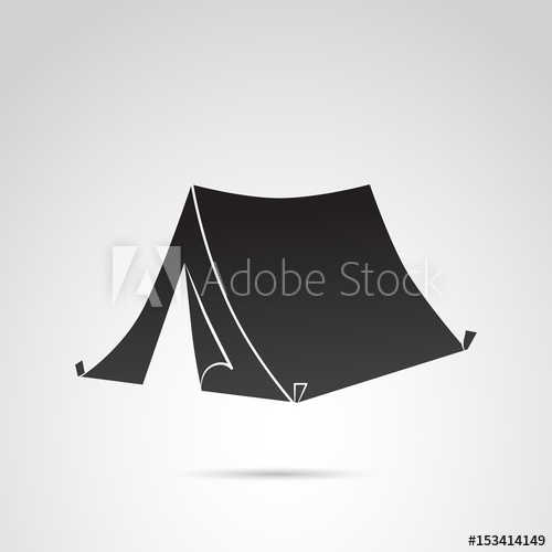 500x500 Tent, Camping Vector Icon