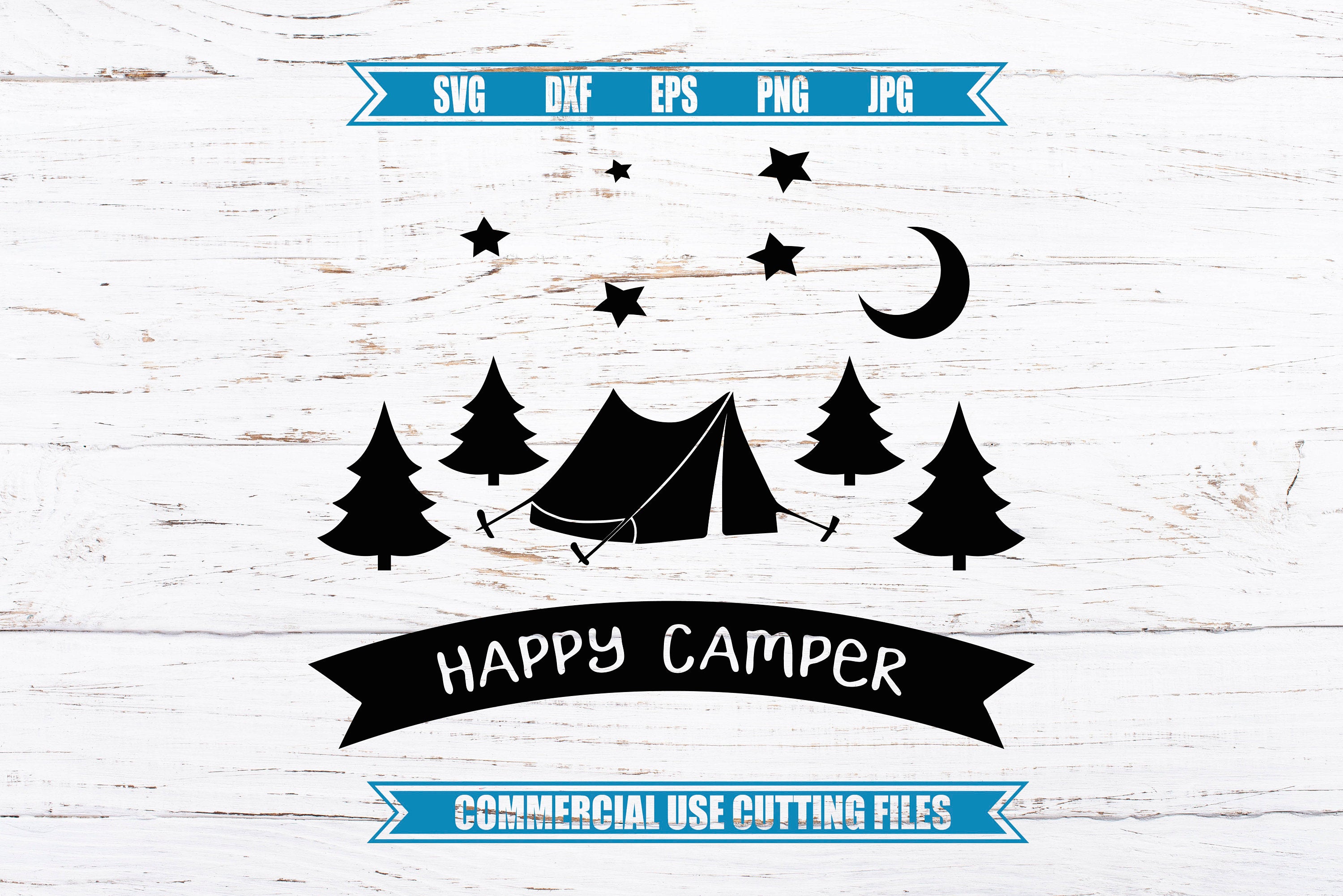 3000x2003 Tent Happy Camper Camper Camping Dxf Etsy