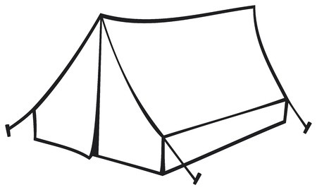 450x269 Tourist Tent For Travel And Camping Vector Illustration Of A Tent