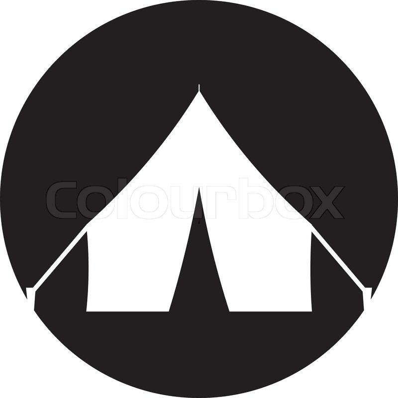 800x800 Tent Icon, Vector Illustration Stock Vector Colourbox