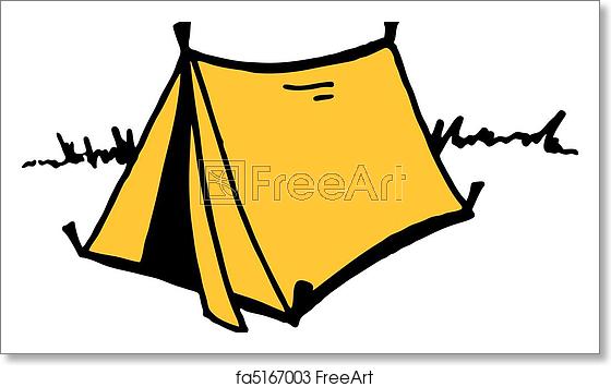 560x355 Free Art Print Of Vector Tent Vector Illustration Of A Camping