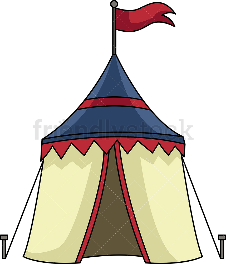 858x1000 Medieval Tent Cartoon Clipart Vector