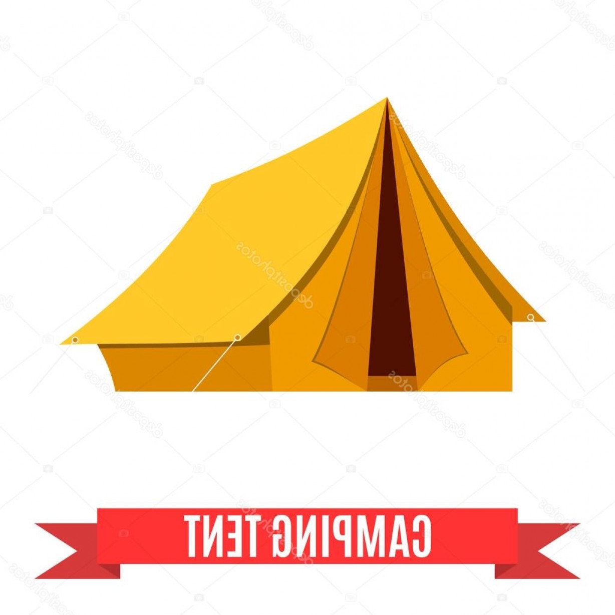 1228x1228 Stock Illustration Camping Tent Vector Icon Soidergi