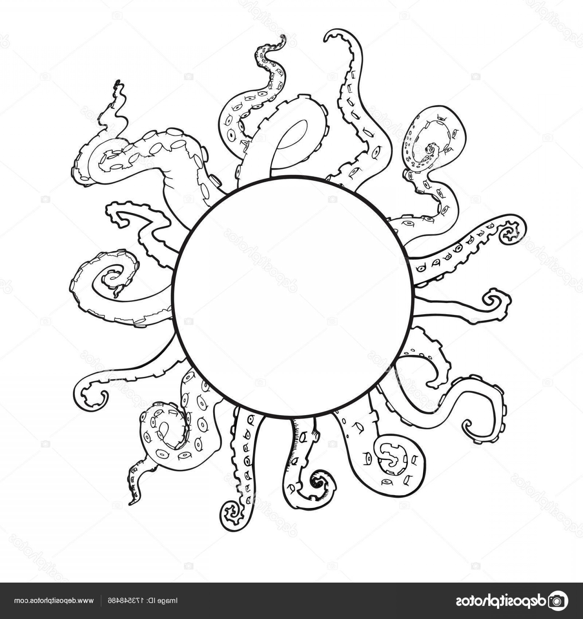 1920x2040 Stock Illustration Vector Sketch Cartoon Octopus Tentacles Newwaysys
