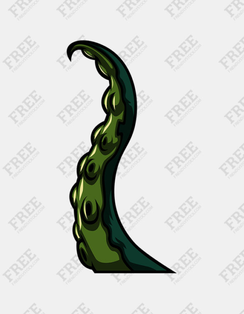 500x645 Free Graphic Octopus Monster Tentacle