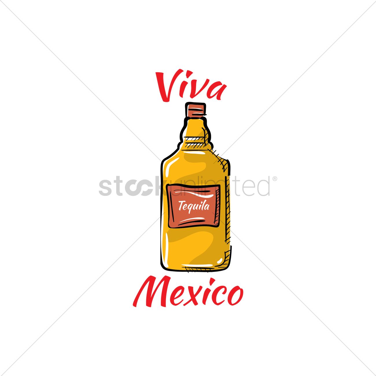 1300x1300 Free Tequila Bottle Vector Image