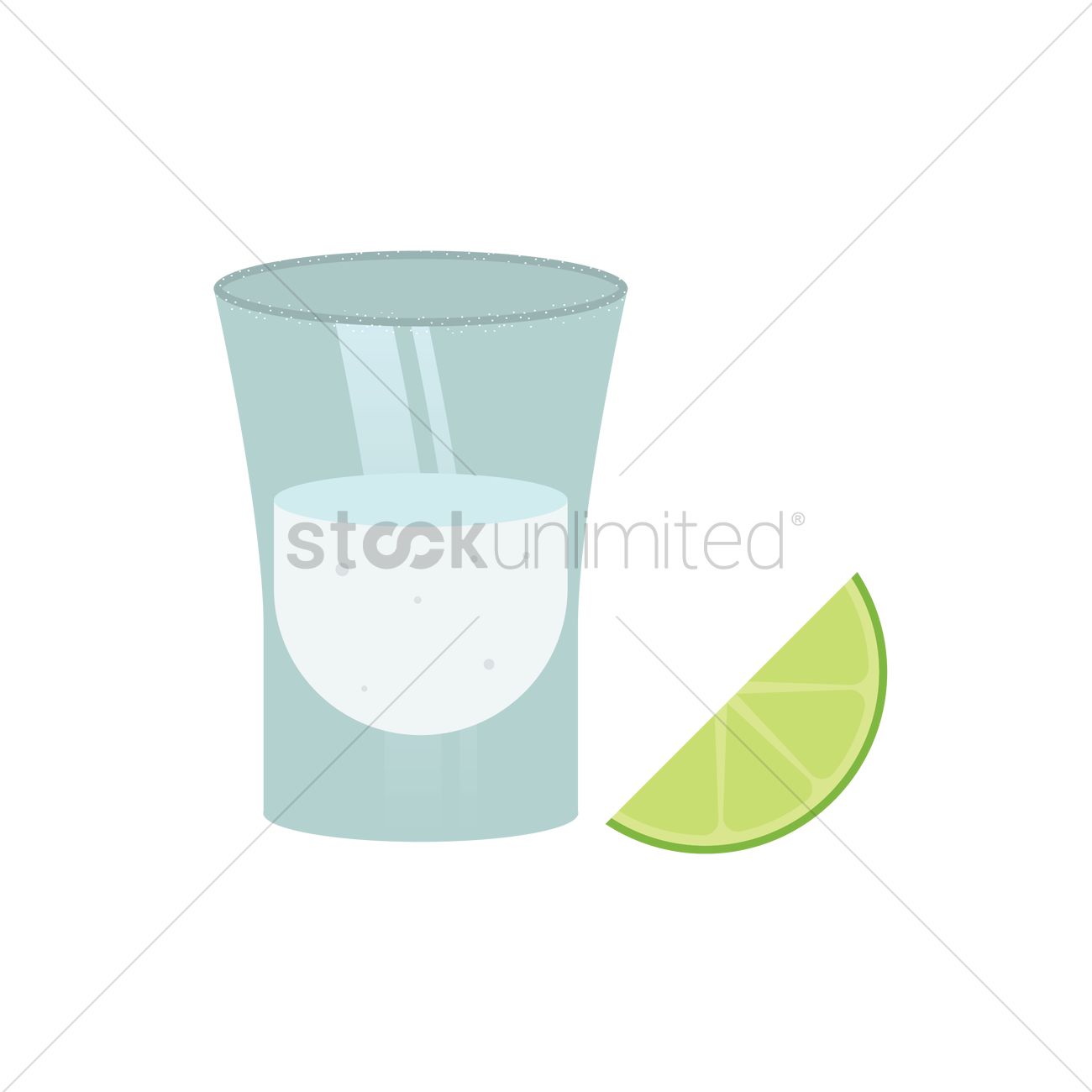 1300x1300 Tequila Shot Vector Image