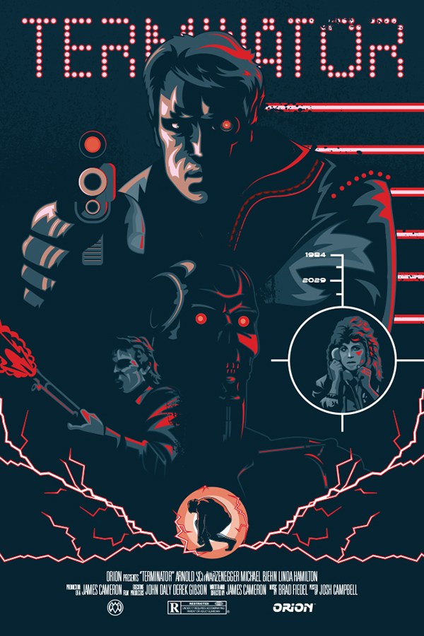Terminator Vector Movie Poster On Behance 600x900 Terminator Vector Movie Poster On Behance