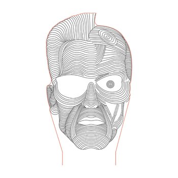 Terminator Head Illusion Lamp Plan Vector Op For Cnc 350x350 Terminator Head Illusion Lamp Plan Vector Op For Cnc