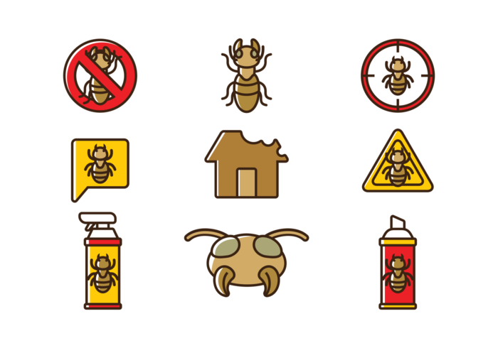700x490 Termite Vector Icons