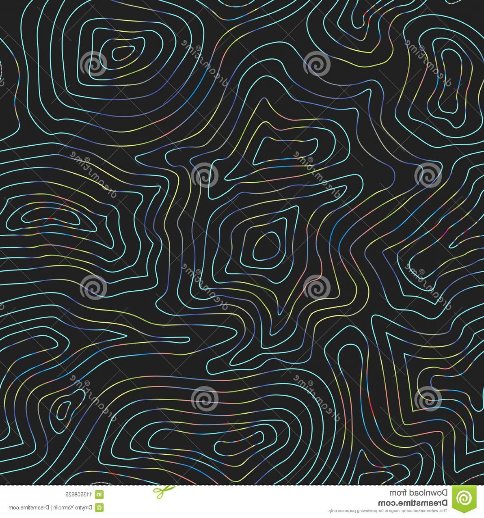 1560x1668 Black Topographic Map Terrain As Contour Seamless Pattern