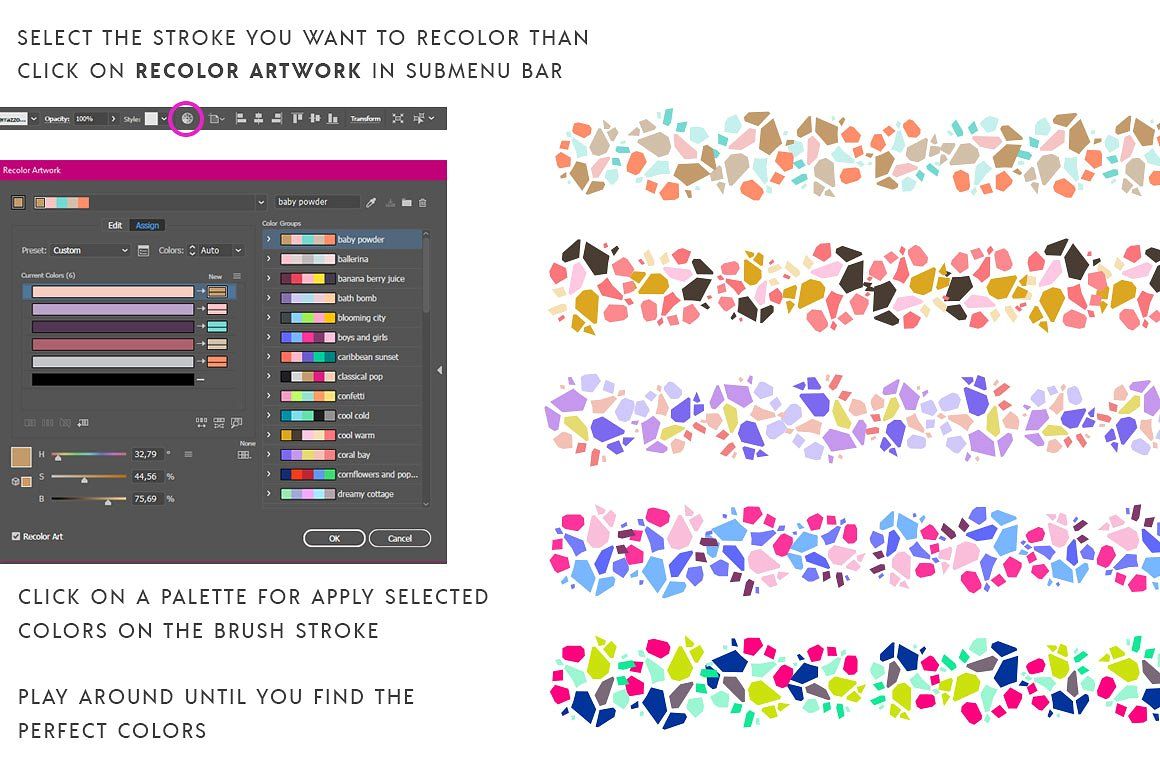 1160x772 Terrazzo Vector Brushes