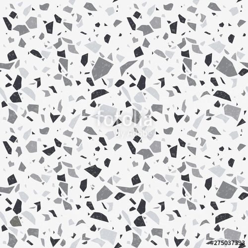 500x500 Terrazzo Flooring Texture Vector Seamless Stone Pattern Stock