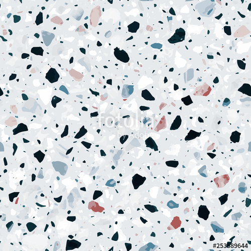 500x500 Terrazzo Flooring Vector Seamless Pattern In Light Colors Stock