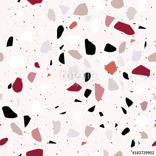 500x500 Terrazzo Seamless Pattern Abstract Background Stock Image