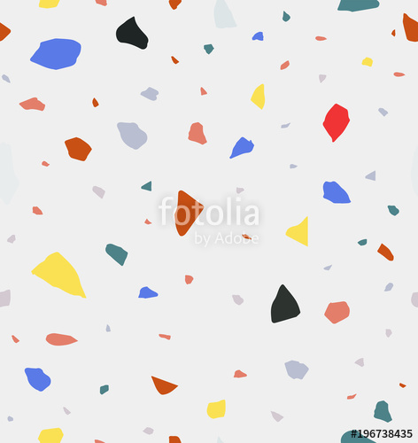472x500 Terrazzo Seamless Pattern Vibrant Colors Marble Vector Pattern