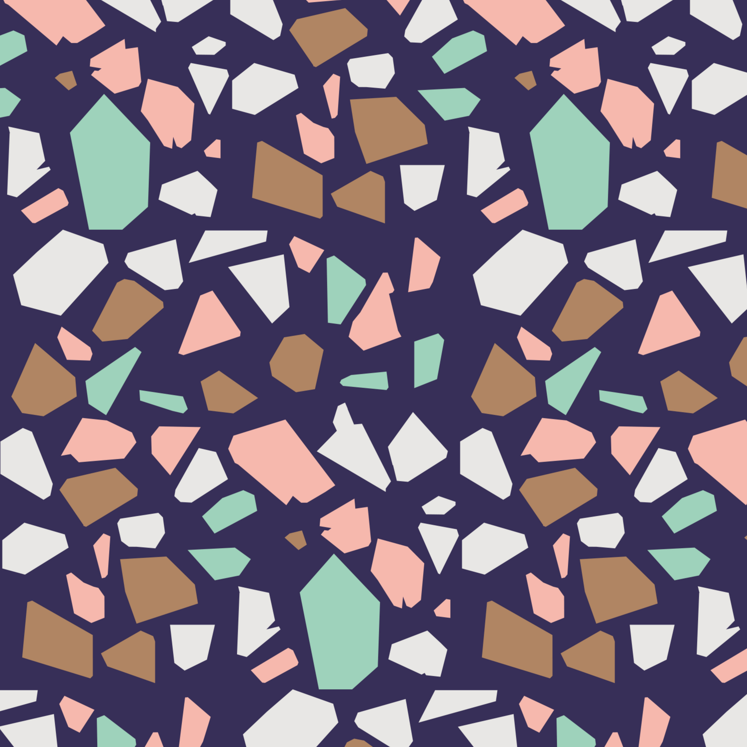 1500x1500 Colorful Modern Terrazzo Vector Pattern Duvet Cover