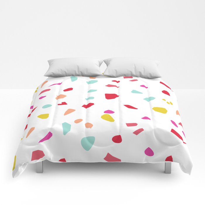 700x700 Modern Terrazzo Vector Pattern Comforters