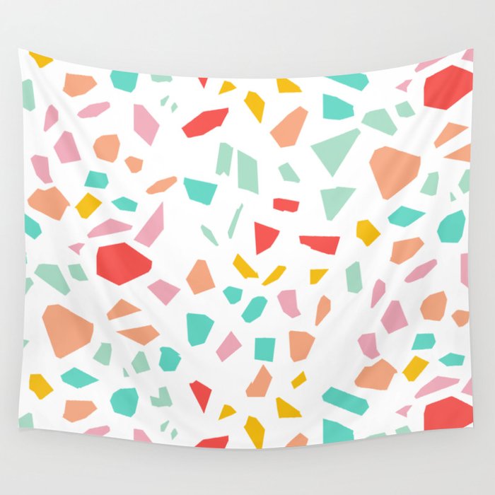 700x700 Modern Terrazzo Vector Pattern Wall Tapestry