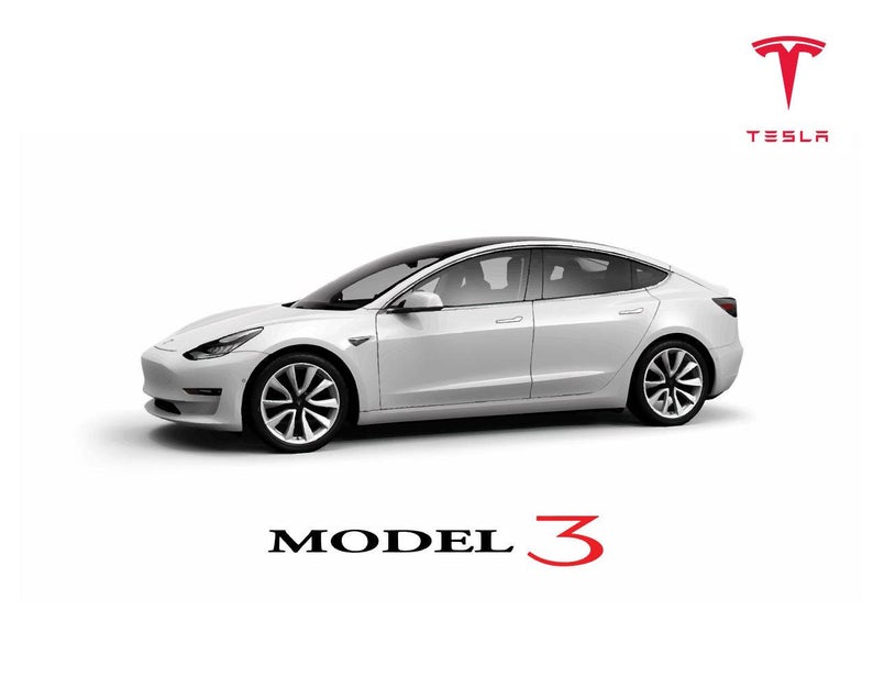 794x616 Tesla Model Custom Side Quarter With Text Vector Vectorized Etsy