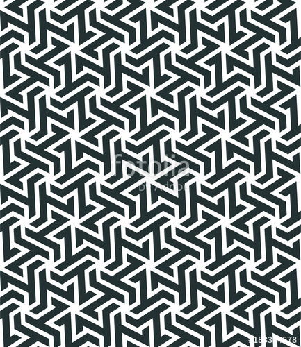 433x500 Seamless Pattern With Geometric Tessellation Style Stock Image