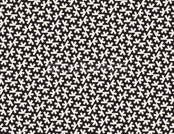 600x461 Vector Seamless Black And White Rounded Organic Shape Tessellation