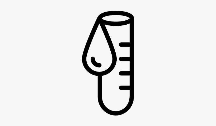 820x481 Test Tube With Droplet Vector