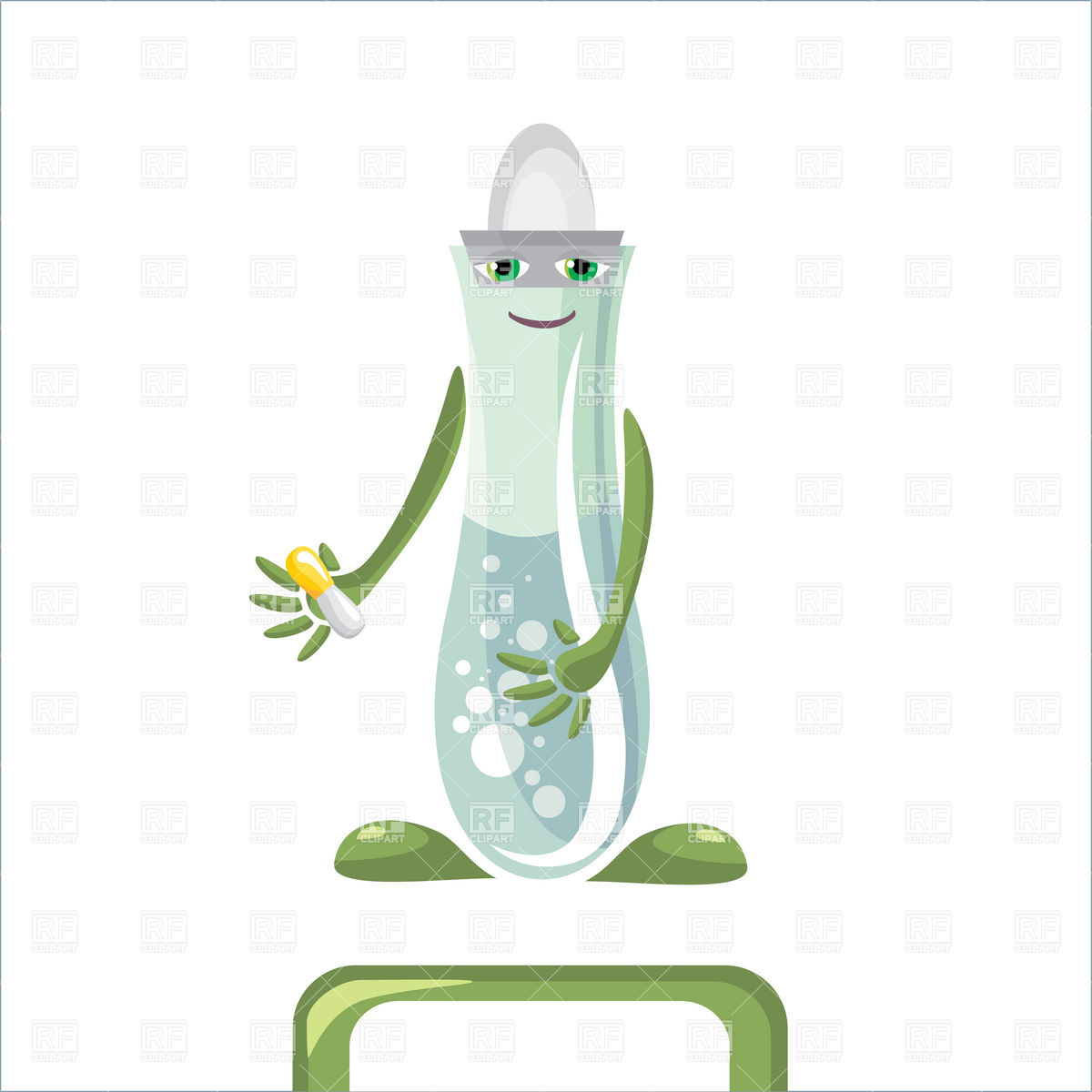 1200x1200 Cartoon Medical Flask