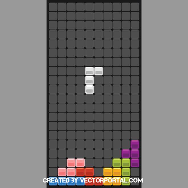 Tetris Game Vector Clip Art 660x660 Tetris Game Vector Clip Art